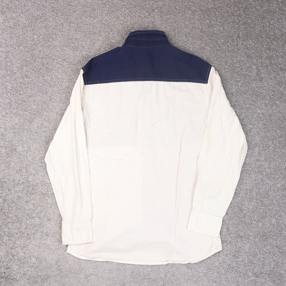 VTG Wrangler Texas Lone Star Flag Medium Multicolor Long Sleeve Collared Shirt - Picture 4 of 11